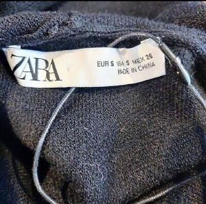 Zara Charcoal Knit Midi