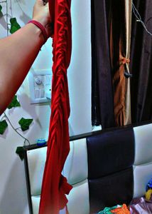 off shoulder red midi dress with side cuts