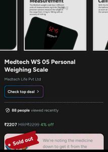 MEDTECH Personal Scale WS05