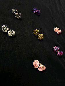 Floral Stud Earring Set