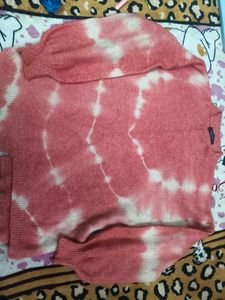 New Tie-Dye Pullover Sweater in XXL size