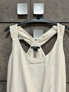 🍋 MANGO Colorblock Drawstring Dress – Chic Summer