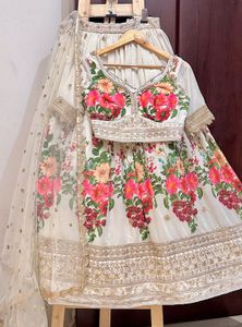 Pretty Designer Floral Lehenga Choli Set