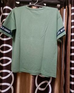 Dressberry Green Solid T shirt
