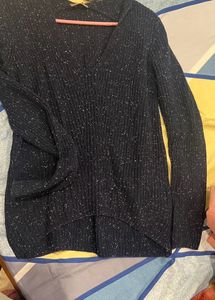 Dark blue Knitted sweater