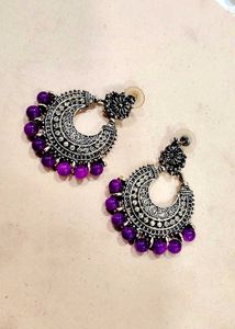 Purple Color Earinngs