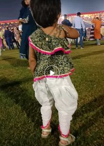 Cute little baby girl Dhoti kurti set..