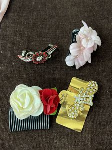 Set Of 4 Hair Clips