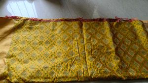 Yellow Patola Weave Pure Silk Saree