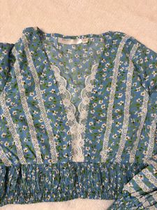 Floral Print Crop Top