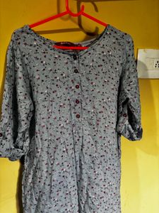 Soft blue kurta - Size: L