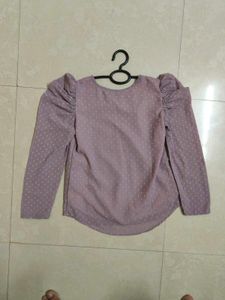 Women's Chiffon Solid Regular Fit Top