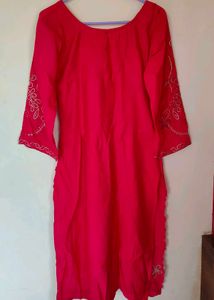 Elegant Red Kurta
