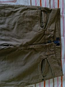 Brown Staight Wide Leg Jeanswaist 28_30