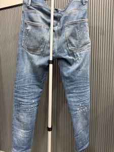Zara Distressed Painted Denim Jeans
