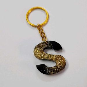 'S' Glitter Keychain