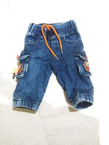 Baby Boy Denim Cargo Pants