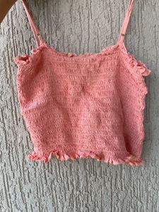 Cute Pink Ruffle Top