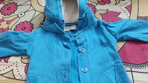 Warm Coat For 2-4 Year Kids With Hoody