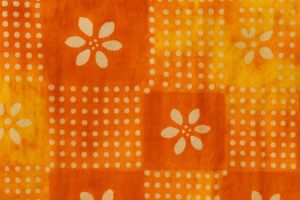 Orange Tie-Dye Printed Cotton Top