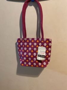 Jute Cottage Purple Floral Tote Bag