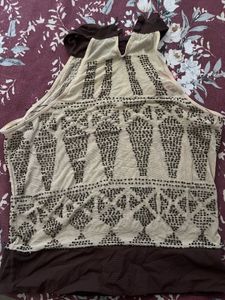 Patterned Sleeveless Top