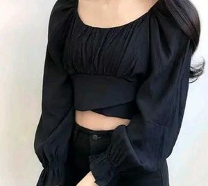 Chic Black Crop Top