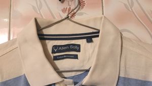ALLENSOLLY T SHIRT NAVY BLUE, BLUE  &amp; WHITE COLOUR