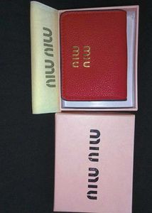 Authentic Red Wallet By Brand MIUMIU