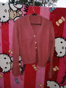 Elegant Pink Cardigan