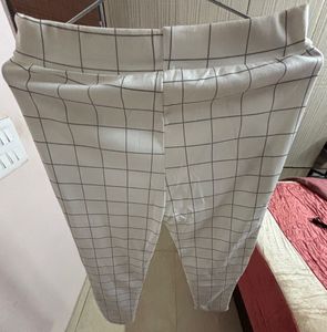 White Plaid Pants