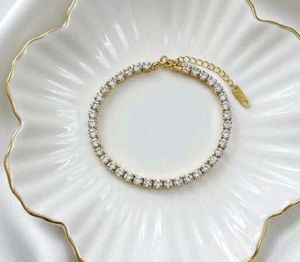 Cubic zirconia Tennis Bracelet Anti tarnish
