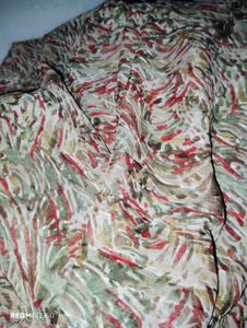 Vintage-Inspired Floral Saree With Blouse