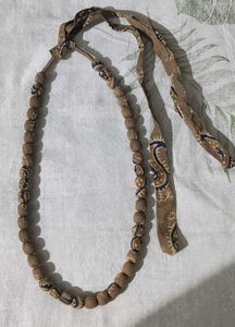 Boho Fabric Beaded Necklace