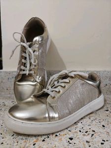 Golden Shimmer Sneakers