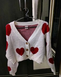 SALE ⁉️URBANIC HEART PRINT PINTERESTY CARDIGAN🌷🎀
