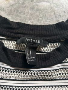 Forever21 Mesh Short Sleeve Top