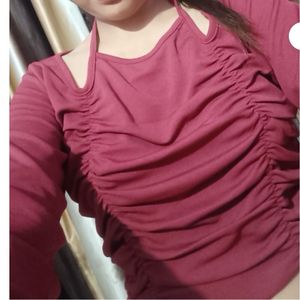 Ruched Tieup Top