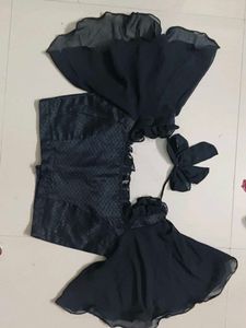 Stylish Black Saree Blouse