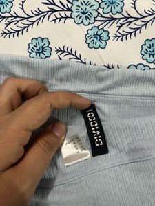 Blue Off-Shoulder Top