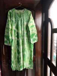 Green Embroidered Pheran