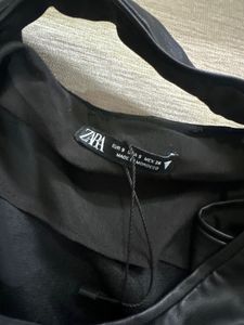 ZARA FAUX LEATHER DRESS