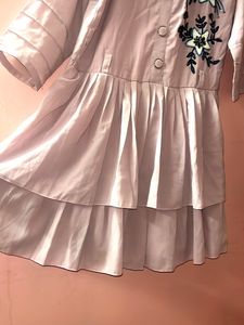 Floral Designed Lavender Tunic.