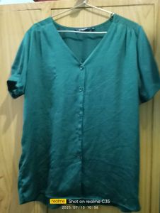 Allen Solly Shirt Dark Green Colour