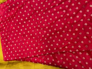 Red Saree Heavy Fabric With Blouse