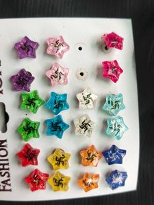 Flower Stud Earrings Set