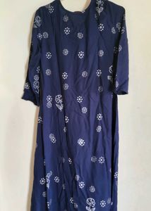 Elegant Blue Printed Kurti