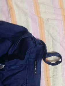 Blue Culottes with Tie Waist