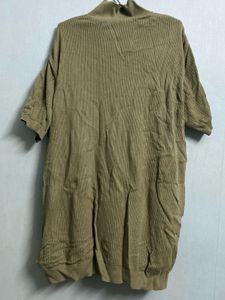 Olive Green Knit T-Shirt