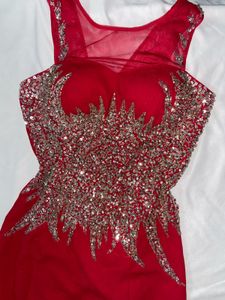 Red Cocktail Gown